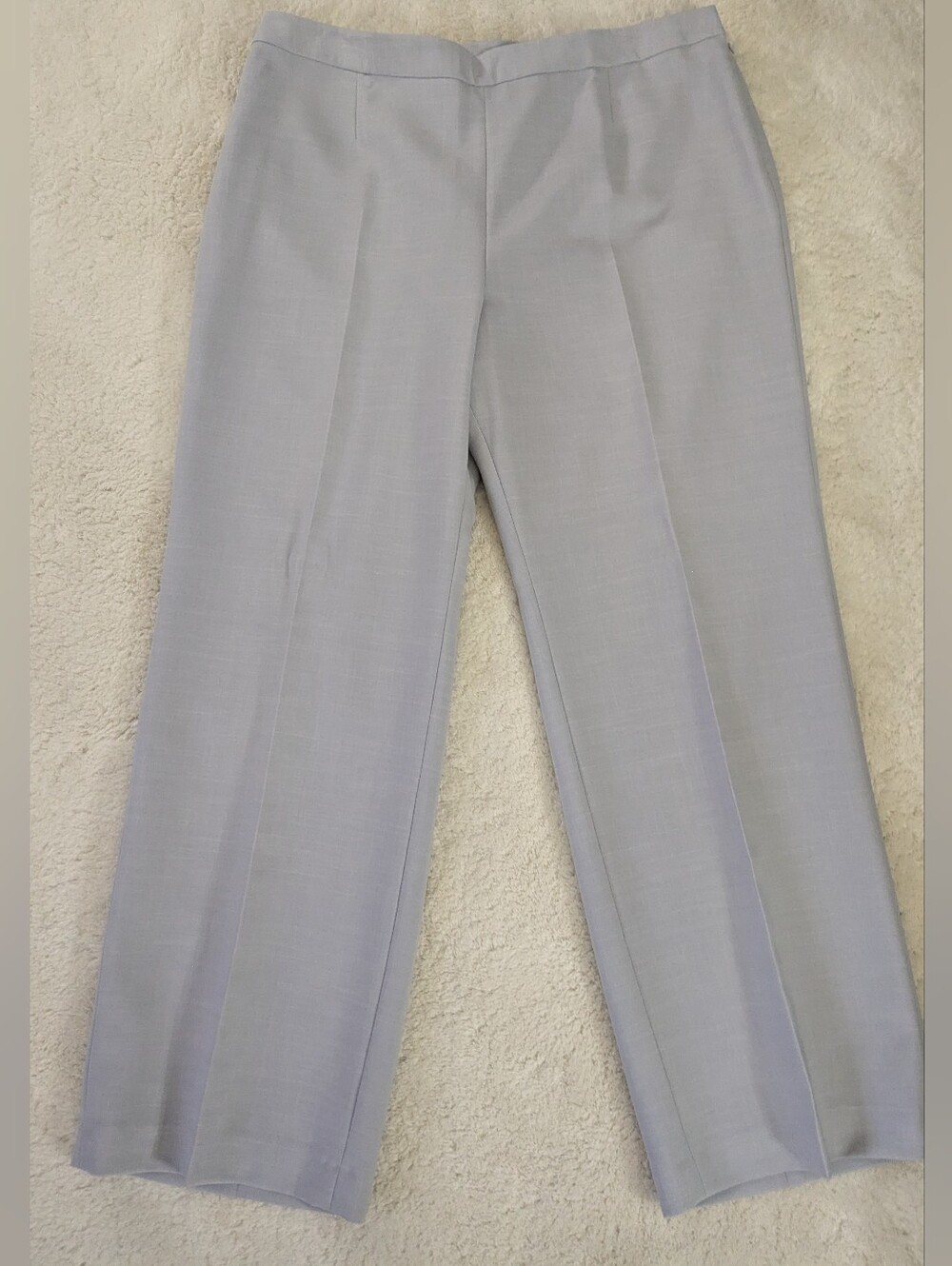 Ladies Evan Picone Pale Gray Straight-Leg Dress Pants Size 18